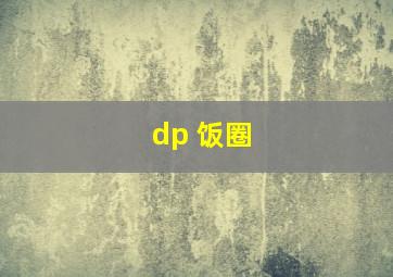 dp 饭圈